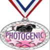 Beauty White Trellis Medal Silver, 2.5" Photogenic Prizes, Kids Beauty Pageant Trophy Medal Awards 100 Pack view 1