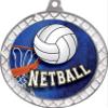 Netball White Trellis Medal Silver, 2.5" Netball Prizes, Kids Netball Trophy Medal Awards 100 Pack Prime view 2