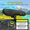 VELMIA Bike Seat Designed in Germany, Made of Comfy Memory Foam I Bicycle Seat for Men and Women, Waterproof Bike Saddle with Smart Zone-Concept I Exercise Seat for BMX, MTB & Road view 4
