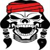 Zirni Skull Apache Sticker Decal Design
