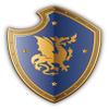 Zirni Dragon Shield Medieval Sticker Decal Design view 1
