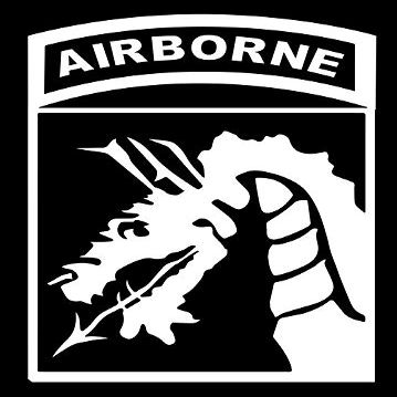 18TH Airborne Corps - Die Cut Vinyl Decal - 3.7" W X 5.5" H White HGC1618.07