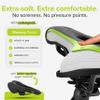 VELMIA Bike Seat Designed in Germany - Made of Comfy Memory Foam | Waterproof and with Smart Zone-Concept for Men & Women, BMX, MTB & Road Bikes view 2
