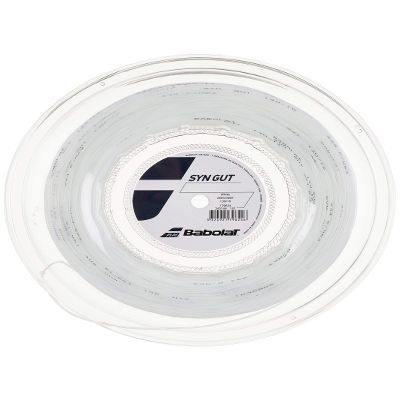 Babolat Syn Gut Tennis String (Reel) (White, 16g)