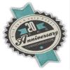 Zirni Anniversary 20 Twenty Year Commemoration Label Sticker Decal Design view 1