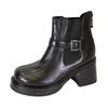 Peerage Ricky (B5879M) Men's Medium Width 7 Inch Comfort Leather Boots Black 12 view 1