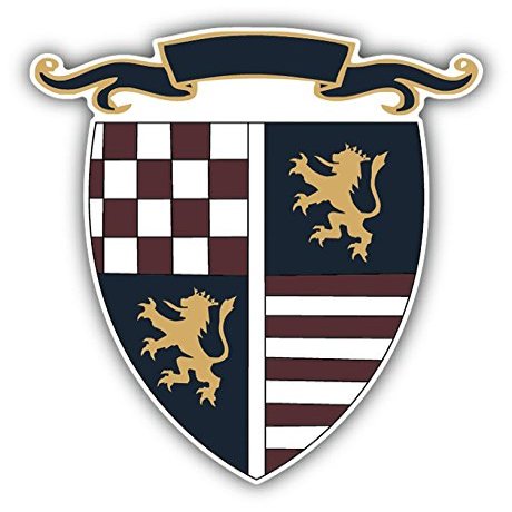 Lions Shield Crest Badge Sticker Decal Design