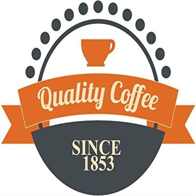 Zirni Quality Coffee Since 1853 Drink Stamp Sticker Decal Design