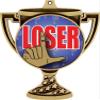 Loser Trophy Cup Medal Gold, 3" Funny Last Place Prizes, Kids Joke Trophy Medal Awards 50 Pack Prime view 2