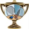 Racquetball Trophy Cup Medal Gold, 3" Racquetball Prizes, Kids Racquetball Trophy Medal Awards 50 Pack view 2