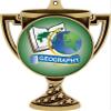 Geography Trophy Cup Medal Gold, 3" Kids Education Prizes, Kids Academic Trophy Medal Awards 100 Pack view 2