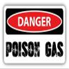 Zirni Danger Poison Gas Slogan Sign Sticker Decal Design view 1