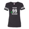 Customized Lady Cotton Jersey - Your Own Personalized 2 Side Custom Cotton Women - Custom Team Uniform 2X-Large Black view 2