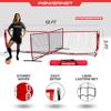 PowerNet 4 Way Net, Portable Indoor & Outdoor Tennis & Soccer Trainer, Training Equipment for Adults and Kids, Goals for Backyard, Park or Beach (12 FT) view 3