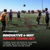 PowerNet 4 Way Net, Portable Indoor & Outdoor Tennis & Soccer Trainer, Training Equipment for Adults and Kids, Goals for Backyard, Park or Beach (12 FT) view 4