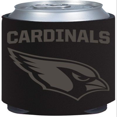 Arizona Cardinals 2-Pack Tonal Black Design 12oz CAN Neoprene Beverage Insulator Holder Football