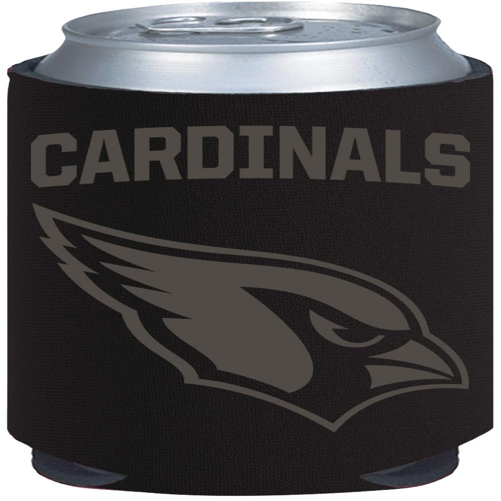 Arizona Cardinals 2-Pack Tonal Black Design 12oz CAN Neoprene Beverage Insulator Holder Football
