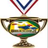 Cornhole Trophy Cup Medal Gold, 3" Cornhole Prizes, Kids Cornhole Trophy Medal Awards 50 Pack Prime view 1