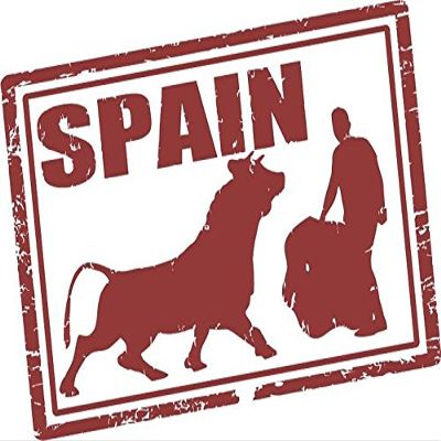 Zirni Spain Bull Rodeo Travel Grunge Stamp Sticker Decal Design