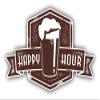 Zirni Happy Hour Beer Pint Grunge Stamp Sticker Decal Design view 1
