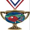 Table Tennis Trophy Cup Medal Gold, 3" Table Tennis Prizes, Kids Table Tennis Trophy Medal Awards 10 Pack Prime view 1