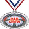 Car Show White Trellis Medal Silver, 2.5" Auto Show Prizes, Kids Car Trophy Medal Awards 100 Pack Prime view 1