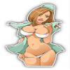 Zirni Nurse Girl Sexy Cartoon Sticker Decal Design