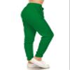 Leggings Depot Womens Relaxed fit Jogger Pants - Track Cuff Sweatpants with Pockets, Kelly Green, 2X view 1