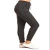 Leggings Depot Womens Relaxed fit Jogger Pants - Track Cuff Sweatpants with Pockets, Heather Dark Charcoal, Large view 1