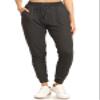 Leggings Depot Womens Relaxed fit Jogger Pants - Track Cuff Sweatpants with Pockets, Heather Dark Charcoal, Large view 2