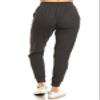 Leggings Depot Womens Relaxed fit Jogger Pants - Track Cuff Sweatpants with Pockets, Heather Dark Charcoal, Large view 3