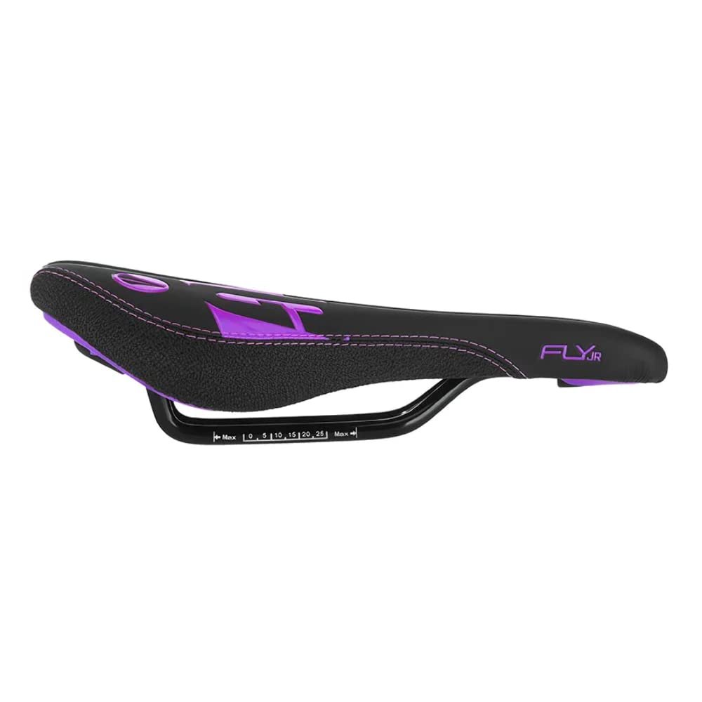 SDG Unisex Fly Junior Steel Saddle Black/Purple Bike, One Size