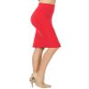 Women & Plus Ponte Knit Basic Knit Pencil Midi Skirt (Ruby, S) view 1