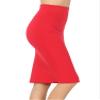 Women & Plus Ponte Knit Basic Knit Pencil Midi Skirt (Ruby, S) view 2
