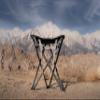 Travel Chair Big Slacker Stool, Portable Tripod Chair for Outdoor Adventures, Quick Folding Fishing Camping Travel Stool, Black & Gray view 2