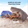 Sport-Brella Premiere XL 9-Foot Umbrella - Heavy-duty 1.25" Center Pole & Twist Handle Auger - UPF 50+ Sun Protection - Privacy Side Panels, Zippered Windows & 2 Interior Pockets - Carry Bag Included view 2