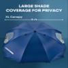 Sport-Brella Premiere XL 9-Foot Umbrella - Heavy-duty 1.25" Center Pole & Twist Handle Auger - UPF 50+ Sun Protection - Privacy Side Panels, Zippered Windows & 2 Interior Pockets - Carry Bag Included view 3