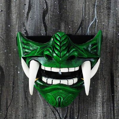 tripple_777 Samurai Oni Mask for Paintball Airsoft Gun Halloween Costume Ninja Cosplay Bushido Armor Sword Motorcycle Helmet D505