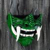 tripple_777 Samurai Oni Mask for Paintball Airsoft Gun Halloween Costume Ninja Cosplay Bushido Armor Sword Motorcycle Helmet D505 view 3
