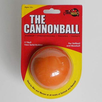 CANNONBALL - Weighted Training Softball - Fastpitch Softball Pitching Training Tool Aid (Orange)