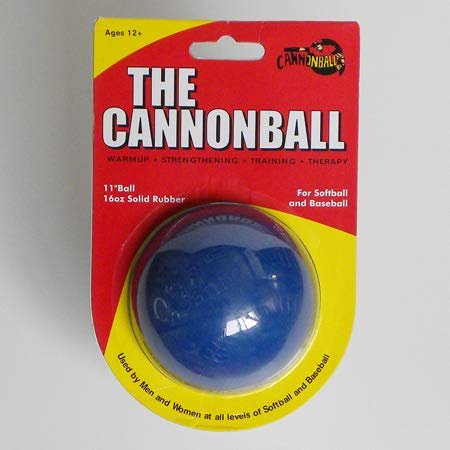 CANNONBALL - Weighted Training Softball - Fastpitch Softball Pitching Training Tool Aid (Blue)
