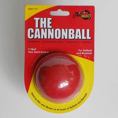 CANNONBALL - Weighted Training Softball - Fastpitch Softball Pitching Training Tool Aid (Red)