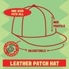 Airframe-and-Power-Plant-Mechanic Helper AF - Leather Black Patch Engraved Trucker Hat, Navy-White, One Size view 3