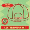 Airframe-and-Power-Plant-Mechanic Helper AF - Leather Black Patch Engraved Trucker Hat, Navy-White, One Size view 4