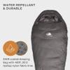 Hyke & Byke Katahdin 15 F Hiking & Backpacking Sleeping Bag - 4 Season, 625FP Ultralight Sleeping Bag - Water Resistant - Charcoal Gray - Long view 3