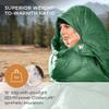 Hyke & Byke Katahdin 15 F Hiking & Backpacking Sleeping Bag - 4 Season, 625FP Ultralight Sleeping Bag - Water Resistant - Forest Green - Regular view 2