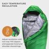 Hyke & Byke Katahdin 15 F Hiking & Backpacking Sleeping Bag - 4 Season, 625FP Ultralight Sleeping Bag - Water Resistant - Forest Green - Regular view 4