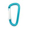 3" Aluminum Carabiner D Shape Buckle Pack, Keychain Clip, Spring Snap Key Chain Clip Hook Buckle (Teal 3" (100 Pack)) view 2
