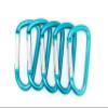 3" Aluminum Carabiner D Shape Buckle Pack, Keychain Clip, Spring Snap Key Chain Clip Hook Buckle (Teal 3" (100 Pack)) view 4