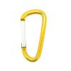 3" Aluminum Carabiner D Shape Buckle Pack, Keychain Clip, Spring Snap Key Chain Clip Hook Buckle (Gold 3" (100 Pack)) view 2